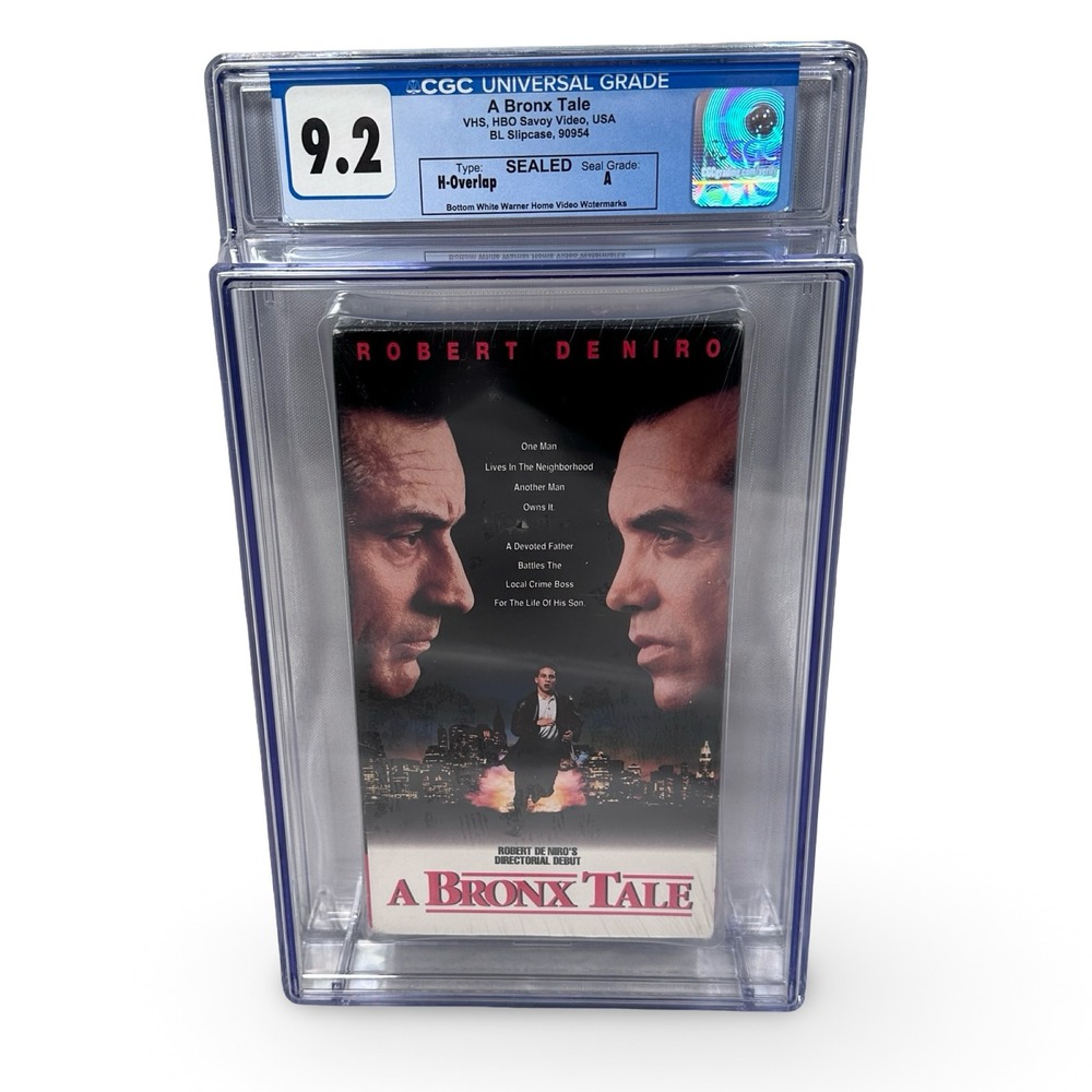 A Bronx Tale 1993 VHS CGC 9.2 A Sealed H-Overlap HBO Savoy Video 90954